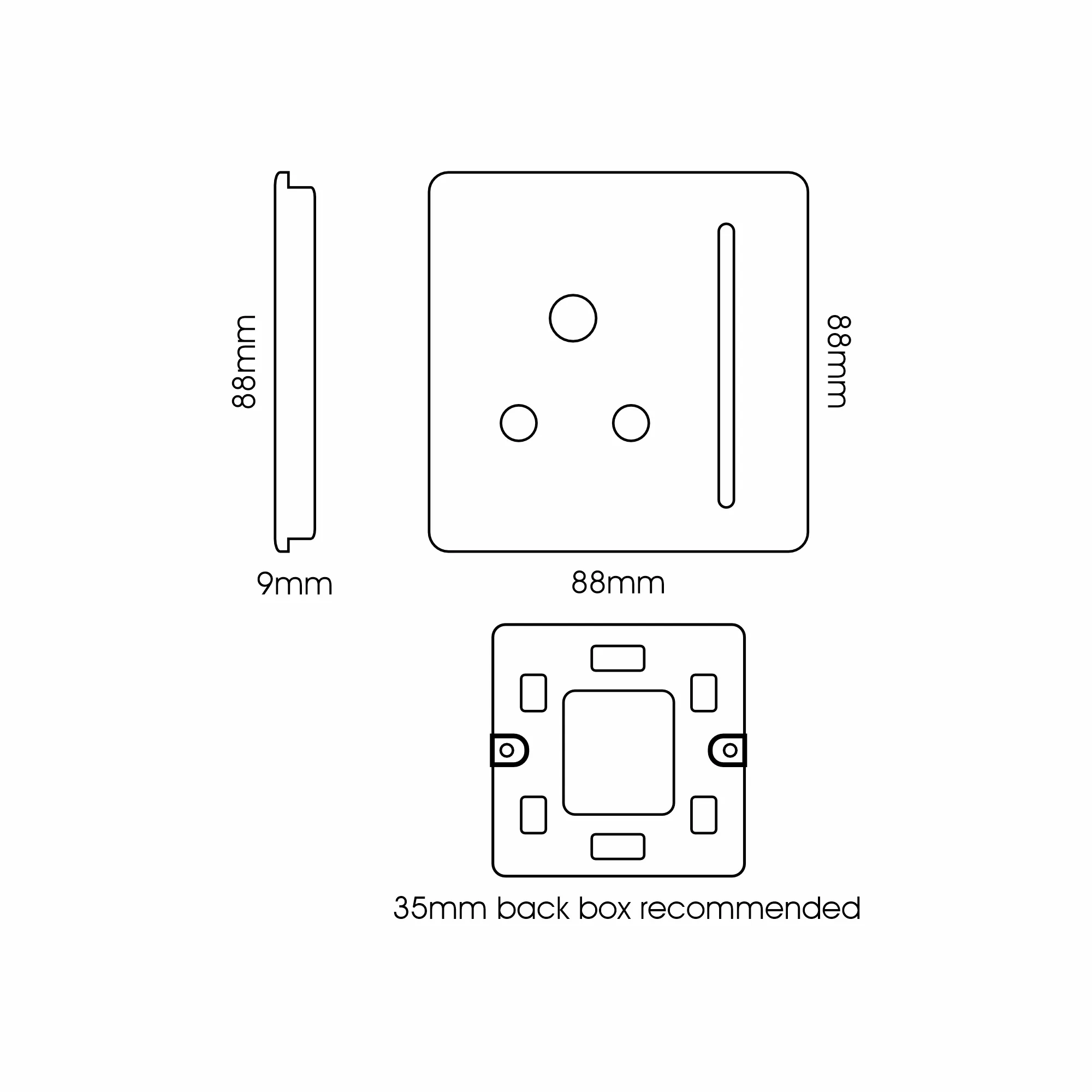 Round Pin Sockets Wiring Accessories Trendi Decorative Screwless